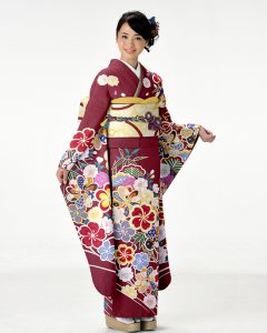 販売 古典柄振袖 A38012