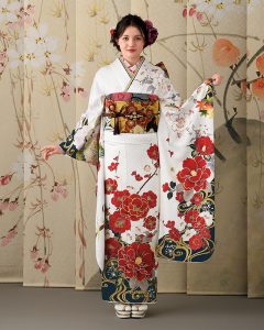 新作 販売 レトロ柄振袖 C40383